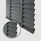 Funky gadgets faux wood Wooden Grain window venetian blinds 50mm horizontal slats with tape trim able easy fit for office, home (Dark Grey Embossed Pattern, W75cmxL150cm)