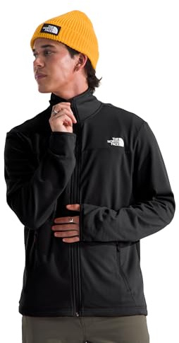The North Face Men's Cedar Trail Grid Fleece Full Zip Jacket - Soft Fleece Jacket, Secure Zip Pockets, Reinforced Binding, TNF Black, Large