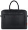 bugatti Clark Aktentasche mit 15 Laptopfach aus hochwertigem Leder in Schwarz