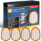 McFilter I 4 Filter geeignet für Philips FC5005/01 Speed Pro Max Akkusauger Plus I Serie 6000,7000,8000 I FC6812 FC6813 FC6822 FC6823 FC6826 FC6723/01 FC6901-FC6904 XC7042/01 XC8045/01 XC8147/01