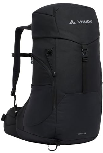Vaude Jura 24 – Wanderrucksack für Damen & Herren mit 24 Liter Volumen, Belüfteter Netzrücken mit Regenhülle, ErgoShape-Schultergurte & Trinksystem – Ideal für Tagestouren