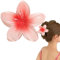 Pinces à cheveux avec fleurs antidérapantes pour femmes, pinces à cheveux hawaïennes, pinces à cheveux colorés pour femme, antidérapant, pour cheveux épais et fins