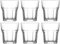 Tradineur - Pack de 6 Vasos modelo Aras - Fabricado en Cristal - Capacidad de 200 cc - Base gruesa - Apto para lavavajillas - Ø 8 x 8,2 cm