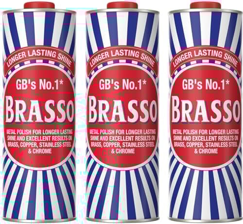 Brasso Metal Polish Liquid, 1L | Pack of 3
