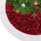 KONVINIT Rot Weihnachtsbaumdecke Rund Pailletten Christbaumdecke Luxus Weihnachtsbaumrock Weihnachtsbaum Teppich Weihnachtsdekoration,78cm/90cm/122cm