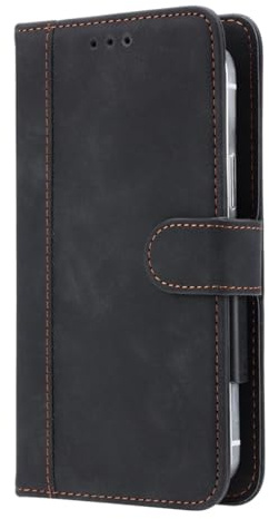 BMPNLSZ Handyhülle für Nio Phone N2401 Hülle Leder, Premium Leder Flip Case Schutzhülle Tasche Handytasche für Nio Phone N2401 Handy Hüllen Cover (6,82) - Schwarz-XHDFG