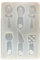 Flexible Silicone Mold and Fork Accessories Epoxy Resin Moulds Jewelry Making Tool for Enthusiasts