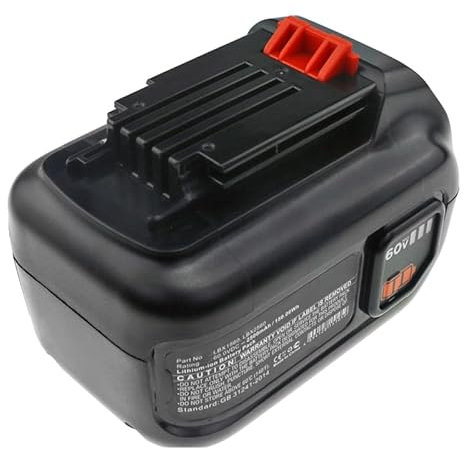CELLONIC Batterie Compatible avec Black & Decker 60V Max Blower, Max Trimmer, CM2060C, LHT360, LHT360C, LHT360CFF 2500mAh 60V Li ION