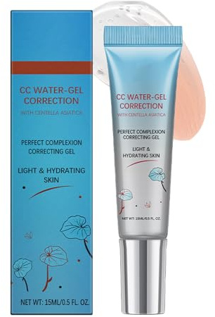 CC Cream Red Correct - Koreanische Anti-Rötungen Creme Mit Asiatica & LSF 25 | Beruhigender Full Cover Concealer Für Gleichmäßigen Teint | Für Empfindliche Haut & Rosacea-Pflege | 15ml