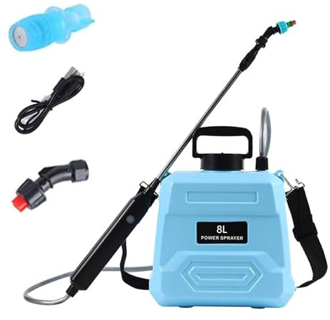 ZEPFJHE Sprinkler Désherbant Électrique Amélioré Batterie Réchangable Rechargeable Bandoulière Rétractable Sprinkler À L'épreuve Fuite pour Garden Electric