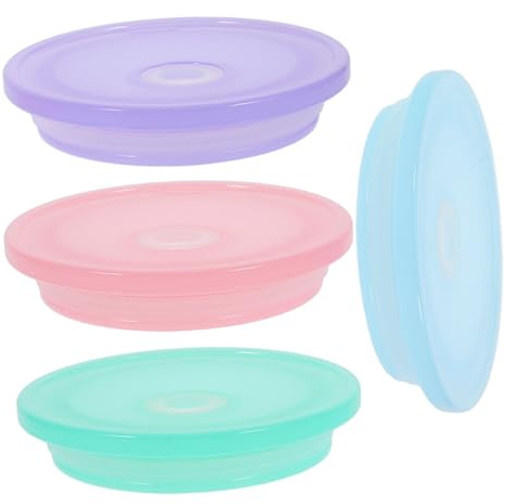 Cabilock 4stücke Pack Mason Jar Deckel Mit Strohhalmloch Weithals Einmachglasdeckel Kompatibel Gläsern Spülmaschinenfest Vielseitig Für Getränke
