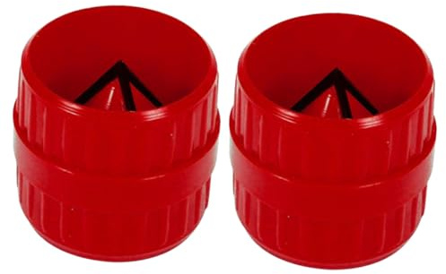 COLLBATH Kupferrohr Entgratungswerkzeug für Innen und Außenfasen 2 Stück mit Abs Griff und Federstahl Klinge Geeignet für Rohrdurchmesser 5-38mm für Rohrleitungswartung
