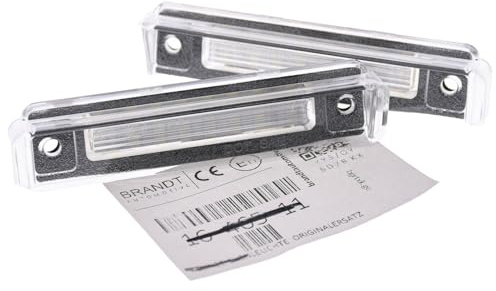 BRANDT AUTOMOTIVE Kennzeichenleuchten LED kompatibel mit Mercedes Benz E-Klasse S124 T-Modell 85–96 W124 Limousine 89–95 C124 Coupe 89–96 SL R129 89-01