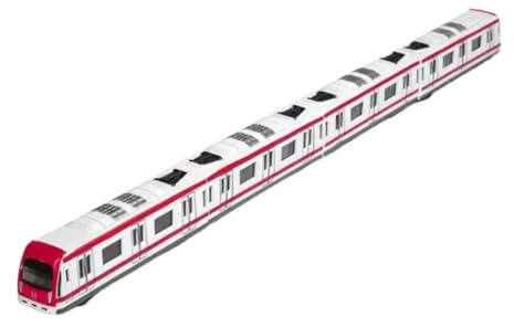 Wmqbjta Spielzeugeisenbahn Set, Tragbar, Kreativ Und Aus Metalllegierung, für Kinder Ab 3 Jahren, Rot