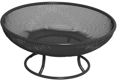 RNXRZANK Coupe à Fruits sur Pied, Panier de Service, Assiette, Saladier, Plateau à Pâtes, Comptoir de Cuisine, Table D'entrée, Noir