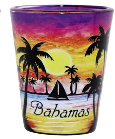 World By Shotglass Bahamas Palm Sunset - Bicchierino da liquore