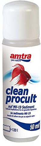 Amtra Clean Procult Lebend-Impfkulturen Aktive Filterbakterien Gesundes Aquarium Algen Wasser Fische Grundreinigung 50ml