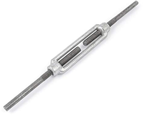 5 stück Spannschloss M20 Einfach | Stahl C15, galvanisch verzinkt | Seilspanner für Drahtseil Spanner Stahlseil Spannschnallen Draht zubehör für Seilwerk | [ DQ-PP ]