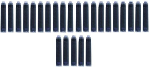 25 Füllerpatronen / Tintenpatronen / Farbe: blau