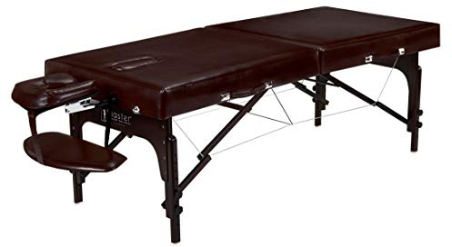 Master Massage Supreme Massageliege, 79 cm, extra breit, tragbar, Massageliege, LX Spa, Salon, Gesichts-Schönheitsbett, einfacher Aufbau, 7,6 cm Dicker Memory-Schaum, PU-Polsterung (Kaffee)