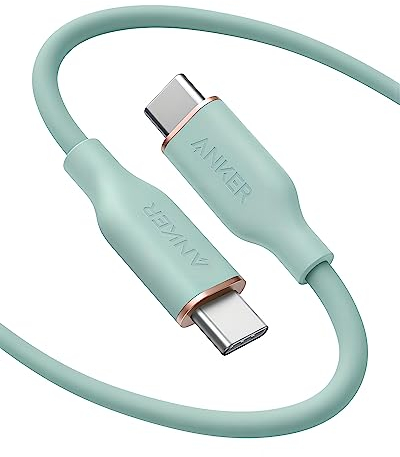 Anker USB-C to USB-C Cable, 643 Cable 100W 6ft, USB 2.0 Type C Charging Cable Fast Charge for MacBook Pro 2020, iPad Pro 2020, iPad Air 4, iPad Mini 6, Galaxy S21, Pixel, Switch (Mint Green)