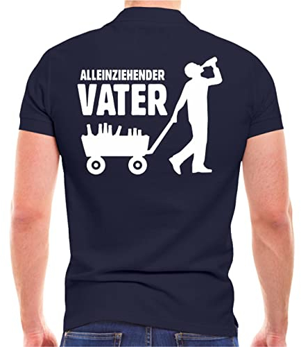 Spaß Kostet Herren Poloshirt Polohemd Vatertag Alleinziehender Vater (mit Rückendruck) Größe S - 5XL