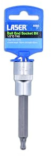 Laser 8382 Ball End Socket Bit 1/2 D T40