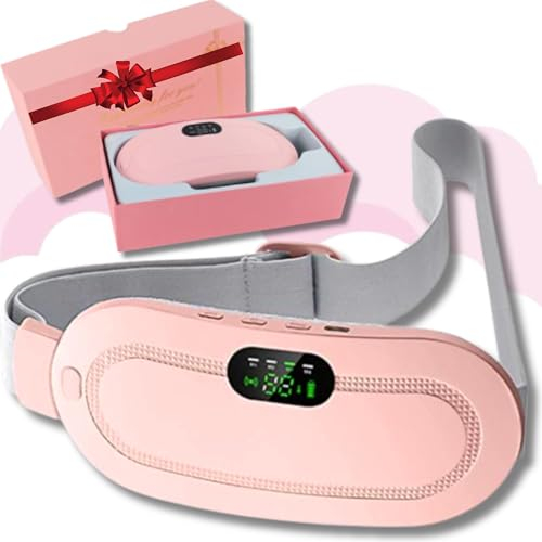 Coussin Menstruel Chauffant et Vibrant | Masseur Douleurs Menstruelles | Ceinture Ventre Ergonomique | Pour un Soulagement Immédiat et 100% Naturel des Crampes Menstruelles | Portable & Compact !