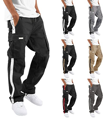 Jogger Pant Cargo Pants Work Pants Outdoor Sports Trousers Herren Chino Hose Klassische Karierte Stoffhose Slim Fit Hosen Streifen Plaid Konisch Zulaufende Hosen Freizeithose JDE0306-SALE5709