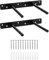 QWORK® 2 Pièces Fixation Étagères Murale Invisible - 150mm - Supports Étagères Flottante en Fer Solide