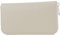 modamoda de Silber-P02 Portefeuille long en cuir pour femme, fabriqué à la main en Italie, Blanc., s