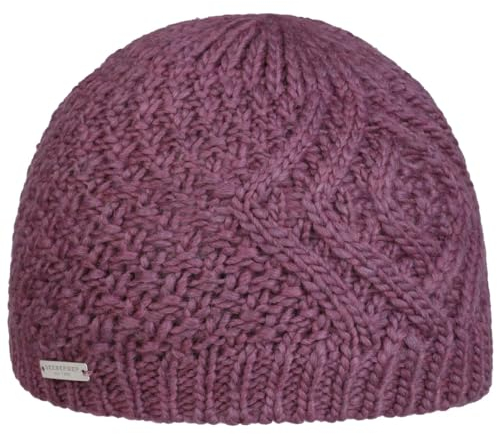 Seeberger Salvirola Beanie Strickmütze Damenmütze Wintermütze (One Size - Flieder)