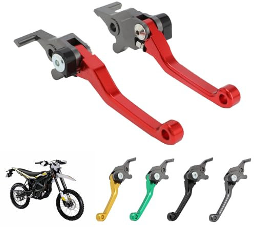 IUVWISN Sur Ron Bremshebel für Ultra Bee Pivot Einstellbar Surron UltraBee Bremshebel Set CNC Elektro Dirt Bike Bremshebel Rot