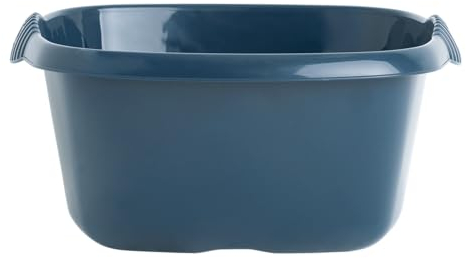 32cm Square Washing Up Bowl With Integral handles Perfect for Kitchen Sink, Basin Use 9L Litre 32cm x 32cm x 15cm Easy to Use Bowl High Grade Plastic (1)