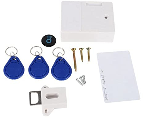 Tagtight Serrure de placard invisible, Verrou Placard intelligente RFID, Sans Perforation, SmartLock DIY Verrou Porte interieure, Serrure Meuble, Serrure Tiroir Bureau, Serrure armoire Metallique