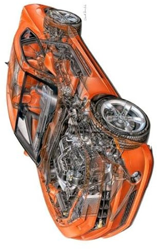 Camaro Chevy Cutaway-Poster, 28 x 43 cm, #a1710