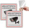 Acuxiaza 2 Pezzi Cartello Area Videosorvegliata Alluminio 15x15cm Cartello Videosorveglianza Adesivo Cartelli Area Videosorveglianza Fori Preforati, Spazzolato, Impermeabile, per Casa e Negozio