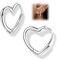 YADOCA Creolen Silber 925 Ohrringe Herz für Damen Mädchen Klein Ohrringe Kinder Silber 925 Mädchen Herz Creolen Ohrringe Schmuck Geschenk