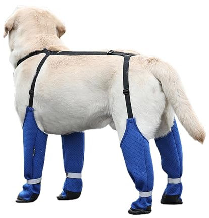 Racchette da Neve per Cani, Stivali Impermeabili Antiscivolo per Cuccioli, Scarpe di Protezione per Stagioni, Antimacchia, per Esterni e Giardino