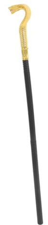 TOKIDNY Cosplay Gehstock Mit Schlangen-Kopf Halloween Prop Für Partys Dekorativer Spazierstock Kostüme Material Einzigartiges Design Stäbe Kopf