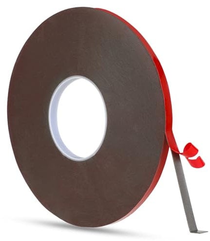 salbsever Double Sided Tape, Waterproof Foam Tape 0.39 in x 108 Ft Heavy Duty Mounting Adhesive Tape for Office Decorations Home Decor LED Strip Lights