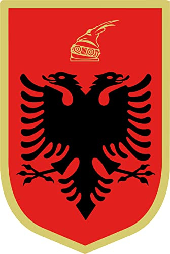 Daged Albanien Aufkleber Karte Sticker-Bogen - 160 x 230 mm - PKW Auto Fahne Flagge Decal S1