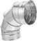 SEWOART Vanitationsrohr abgasschlauch auspuff pfeife rauchröhrchen abgasrohr exhaust led Kaminadapterrohr austauschen Schornsteinabzug Holzofenrohr-Set Winkelkaminrohr Eisen Silver