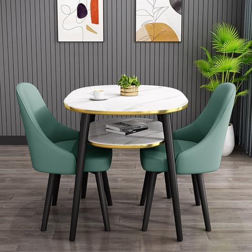 Esstisch Mit 4 Stühlen Oval, Essgruppe Für 4 Personen, Küchentisch Set Mit Schwarzen Tischbein,moderner Konferenztisch Und 4 Stühle-Set,moderner Runder Küchentisch Und Stühle,für Ihr Esszimmer(Dark gr