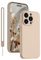 KPPIT Silikon Hülle für iPhone 14 Pro Hülle mit Lanyard, Handyhülle für iPhone 14 Pro Ultra Dünn mit Microfiber,Kratzfeste Rundumschutz Schutzhülle für iPhone 14 Pro Case 6.1'' Khaki
