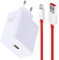 Chargeur 80W SUPERVOOC avec Câble USB C 1m Compatible pour 10 Pro/Nord 2T, Chargeur Rapide USB-C Compatible pour Oppo Reno et Nord/Find X7/X6 Pro