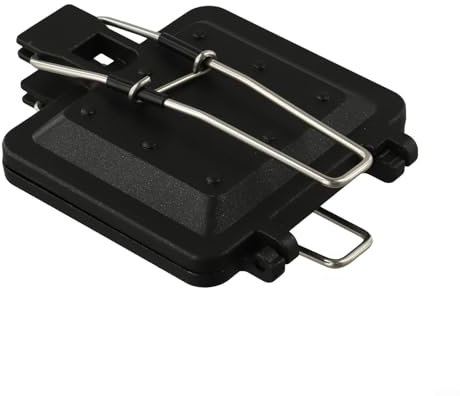 EasyByMall Camping-Sandwich-Maker mit Antihaftbeschichtung und klappbarem Griff, ideal für Outdoor-Kochabenteuer