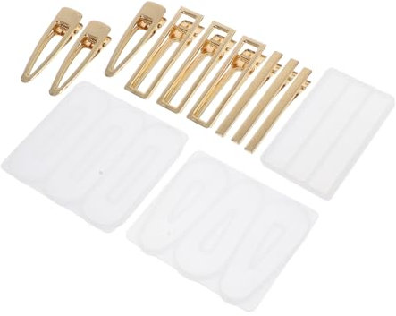 TEHAUX 12stücke Silikonformen Für Epoxy-haarclips Diy-kopfbekleidungsformen Haarbandformen Schmuckformen Leicht Entformbar Wiederverwendbar