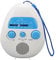 Portable AM FM Shower Radio Water Proof Bathroom Radio with Built in Speaker Battery Operated ABS Design for Clear Sound and Easy Tuning