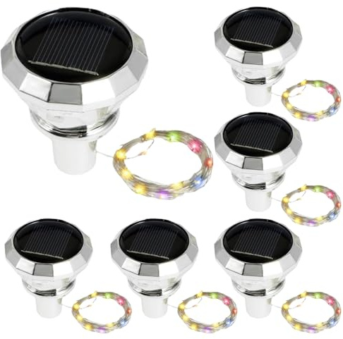 Led String Lights |5.5cm Wine Bottle Fairy Light | Rechargeable Night Lamps | Solar Wine Bottle Lights for Garden Patio Outdoor Decor | 230gWaterproof Fairy String Light for Weddings & Parties